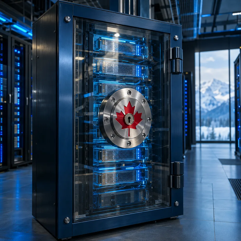 Canadian marketing data security concept